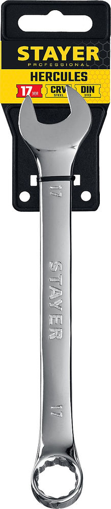 Ключ гаечный комбинированный 17 мм HERCULES Professional STAYER 27081-17