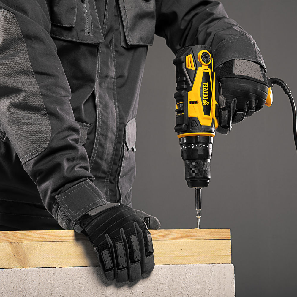 Дрель-шуруповерт сетевая ударная ISD-300-13 Denzel (26211)