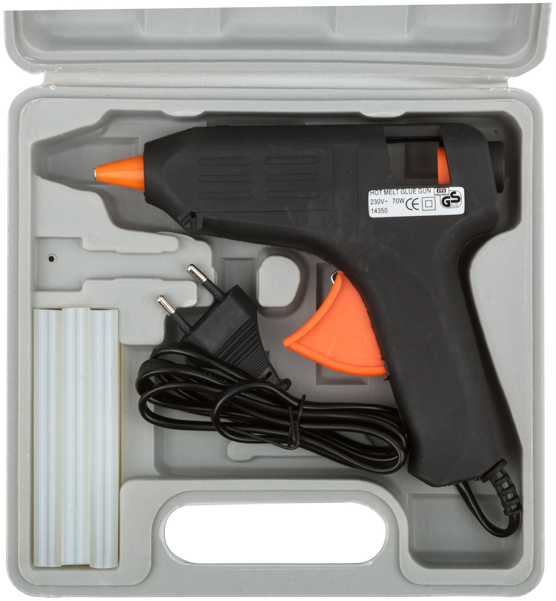 Пистолет клеевой 11 мм, 15 Вт ( 70 Вт ), в кейсе (14350)