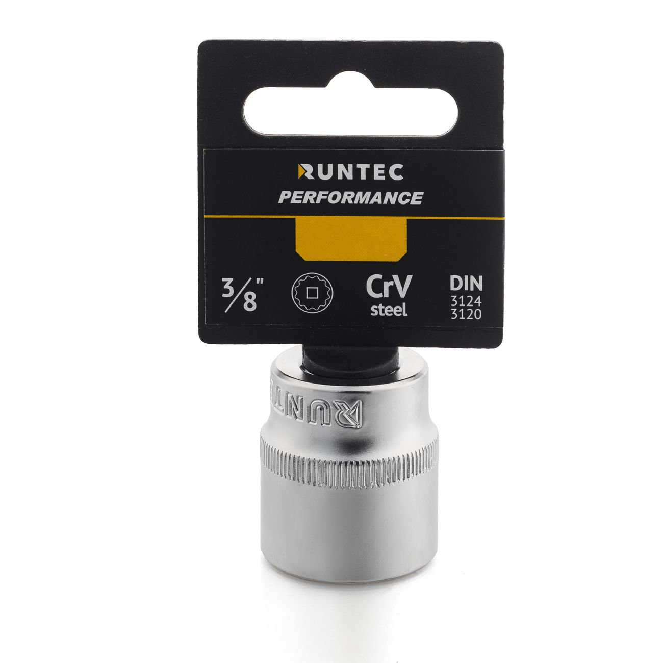 RUNTEC RT-H38S19D Головка торцевая RUNTEC CrV, 12PT, 3/8, 19 мм (RT-H38S19D)