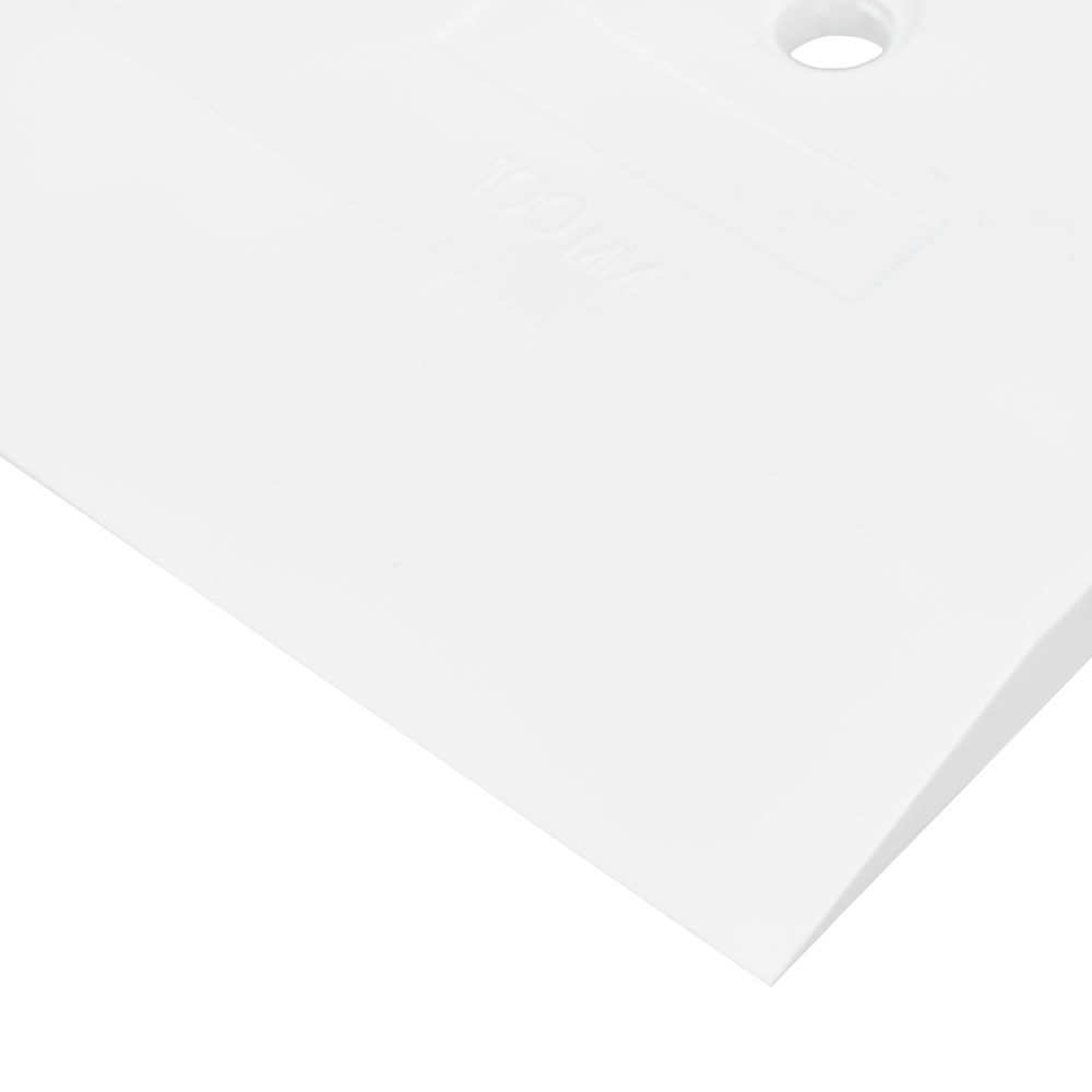 Шпатель, белая резина, 100 мм Сибртех (85834)