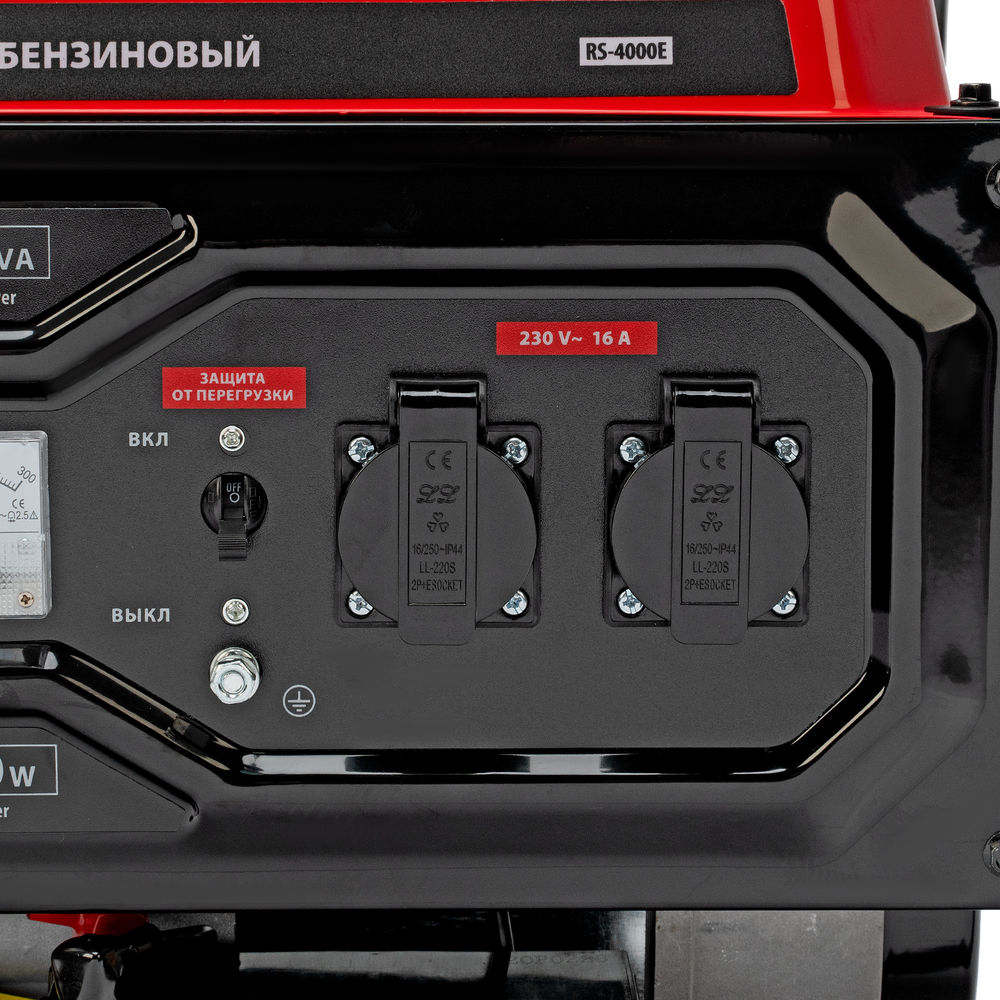 Генератор бензиновый RS-4000E, 3,3 кВт, 230В, электростартер MTX (946125)