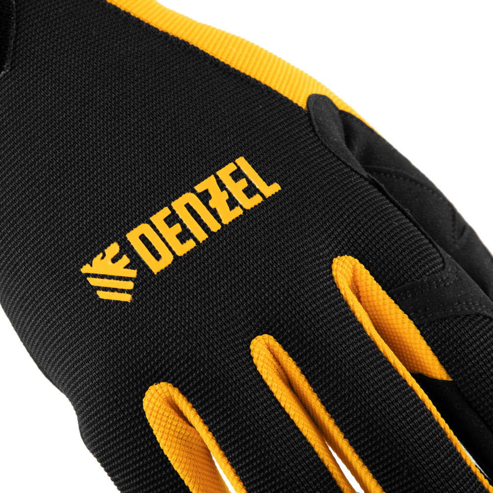 Перчатки универсальные на липучке, размер 10 Denzel (67994)