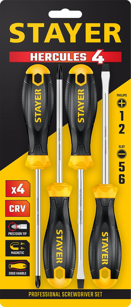 Набор отверток Hercules, 4 предм. STAYER 2513-H4_z02