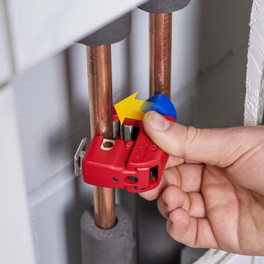 Труборез мини для нерж. стали и цветных металлов O 3-30 мм / толщина max 2 мм, длина 77 мм TubiX S KN-903101