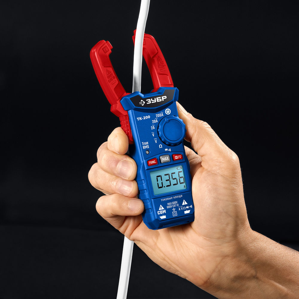 Токовые клещи цифровые ЗУБР ТК200 59828