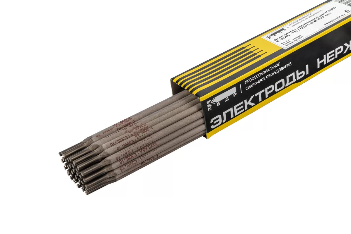 Электроды КЕДР E 308L-16 / ОЗЛ-8 D 4,0 мм (пачка 2 кг)