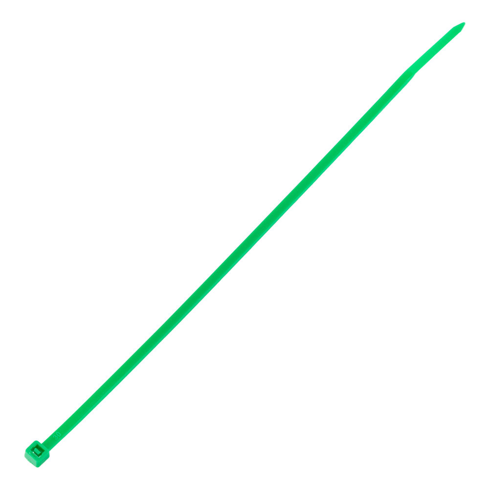Хомуты, 200 x 3.6 мм, пластиковые, зеленые, 100 шт Сибртех (45512)
