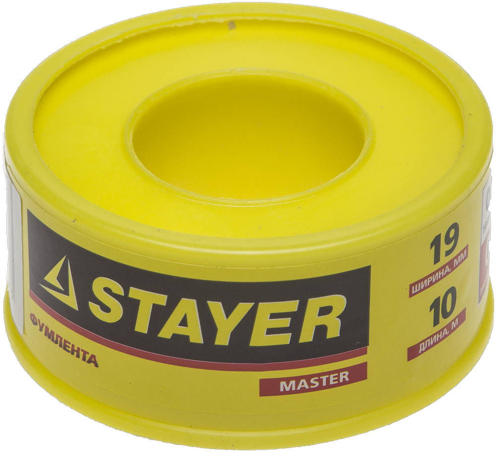 ФУМ лента 0,075 мм х 19 мм х 10 м, плотность 0,40 г/см3 STAYER 12360-19-040
