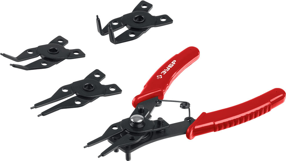 Съемник стопорных колец 4-в-1 4 насадки ЗУБР 2283