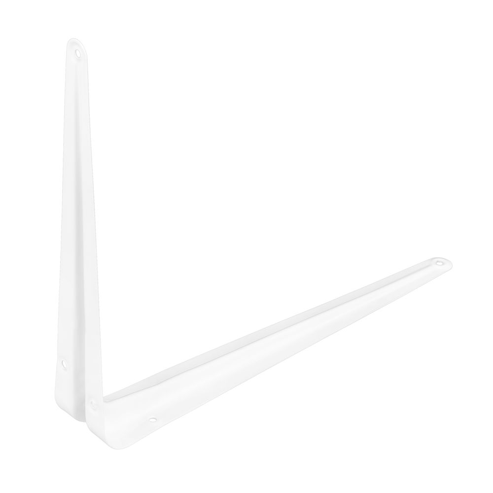 Кронштейн угловой с ребром, 250 х 300 мм, белый Сибртех (94017)