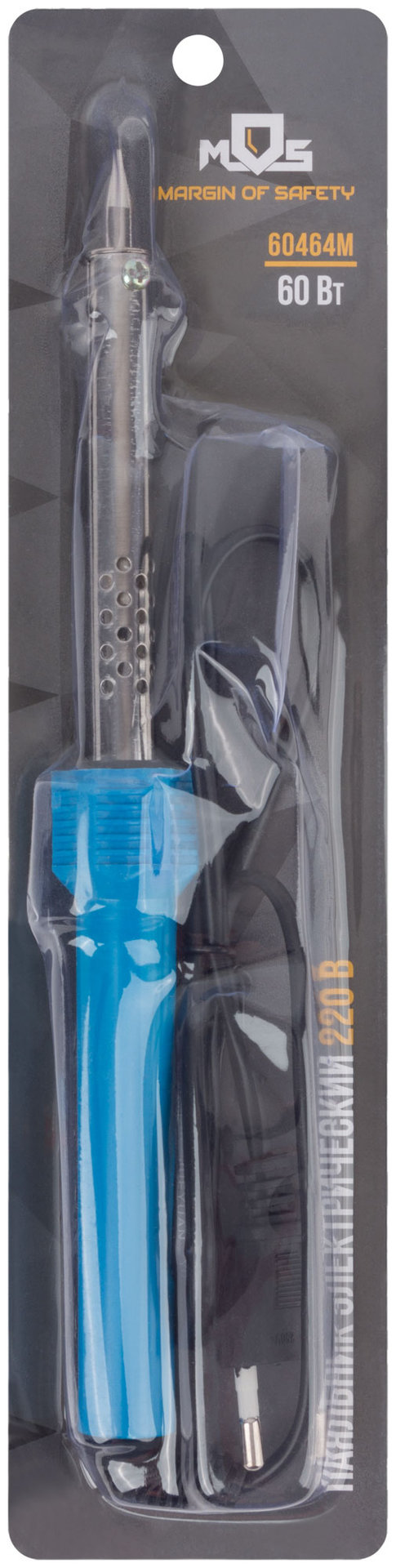 Паяльник пластиковая ручка 60 Вт (60464М)