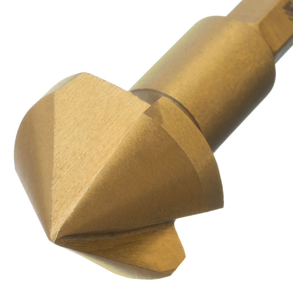 Набор зенковок, HSS, M3-M10, 6 шт, металл. кейс // Denzel (72313)