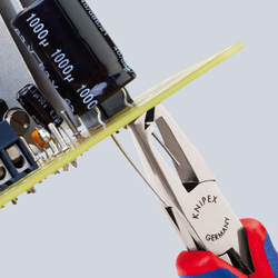 Плоскогубцы захватные монтажные для электроники, для изгиба выводов деталей, 130 мм (KN-3612130)