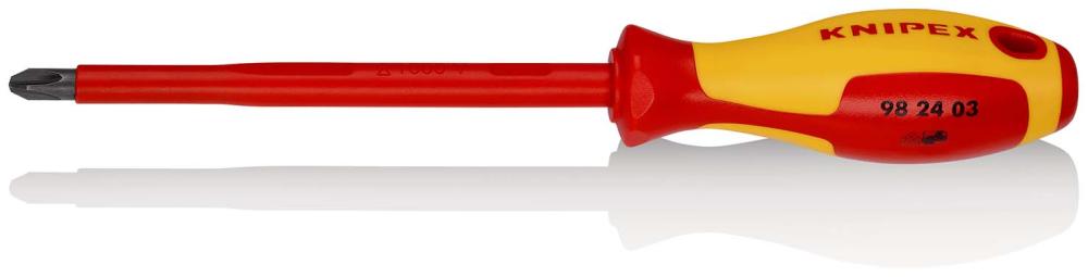 Отвёртка VDE Phillips PH3 x 150 мм, длина 270 мм, диэлектрическая (KN-982403)