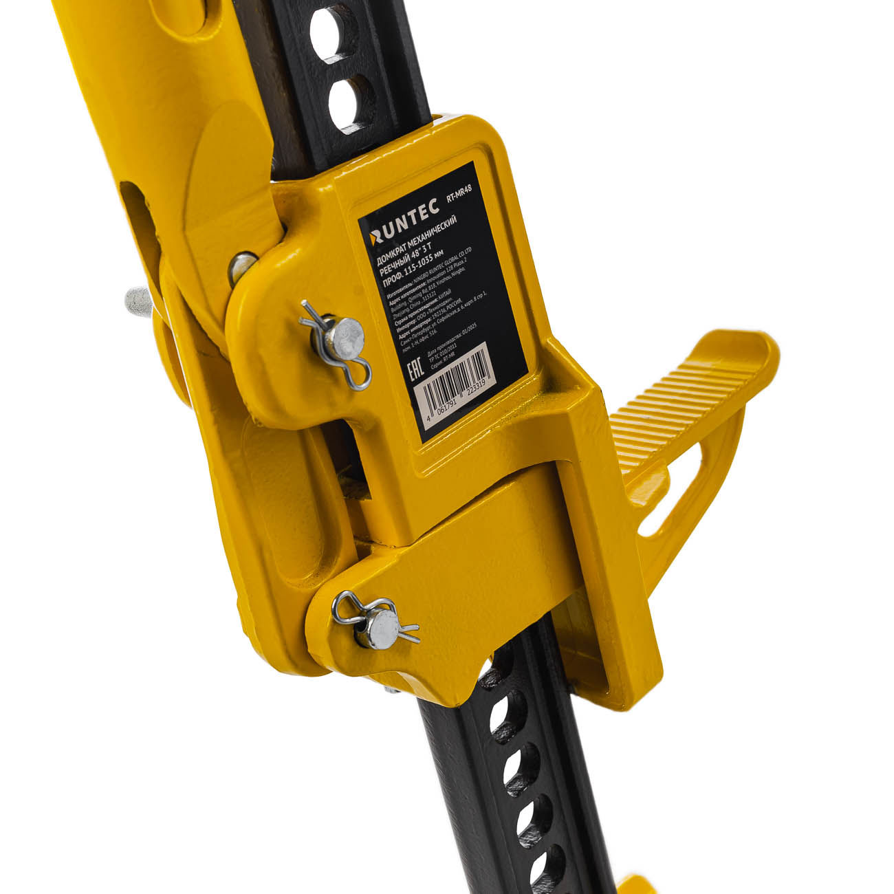 RUNTEC RT-MR48 Домкрат механический реечный 48 3 т проф. 115-1035 мм (RT-MR48)
