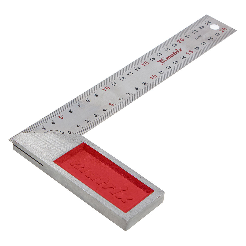 Угольник стальной, 250 мм, градуировка Matrix (32390)