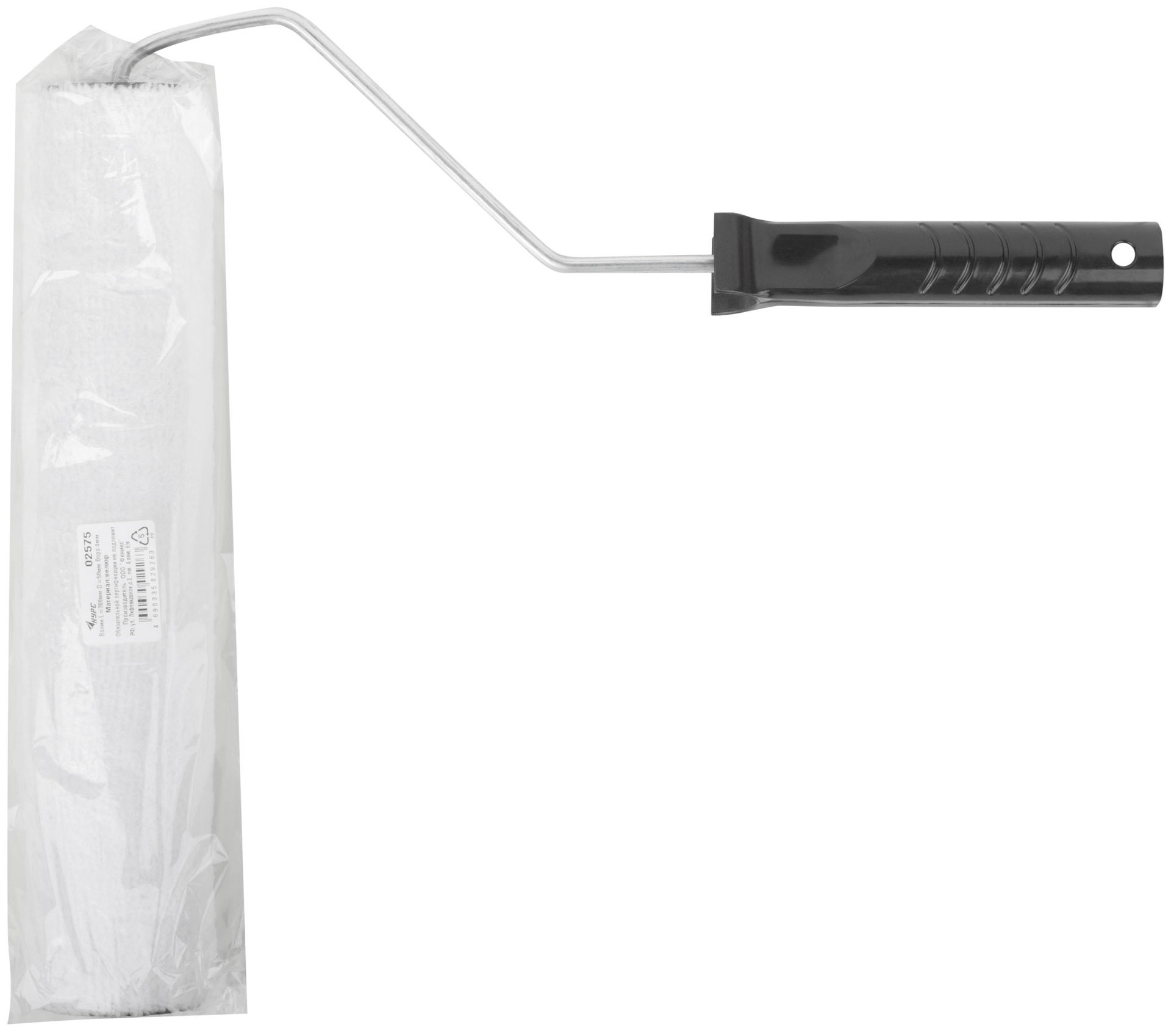 Валик велюровый с ручкой 300 мм (02575)