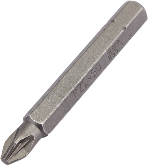 Бита PZ 2 x 50 мм 1/4 C6.3 серия 855/1 Z PZ Wera WE-056820