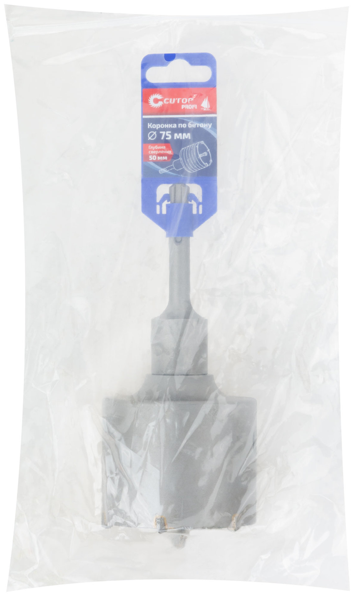 Коронка по бетону SDS Plus, 75 мм, Cutop Profi (43-879)