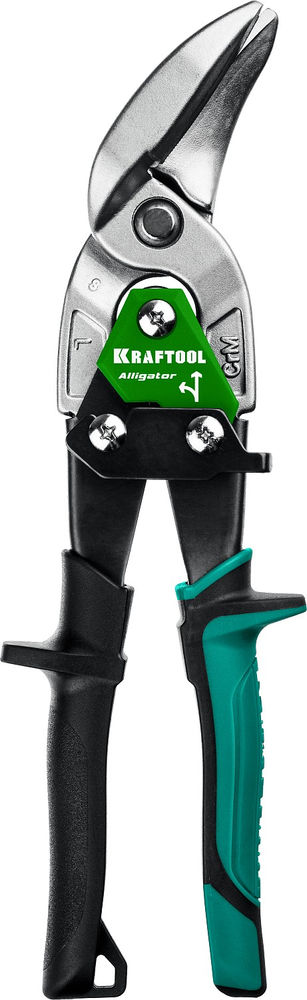 Ножницы по металлу 250 мм левые усиленные с выносом Alligator KRAFTOOL 2328-OL