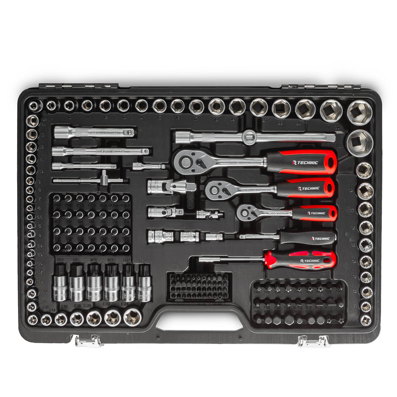 Набор ручных инструментов TECHNIC 216 предметов 1/2, 3/8, 1/4 RUNTEC RT-HT216T
