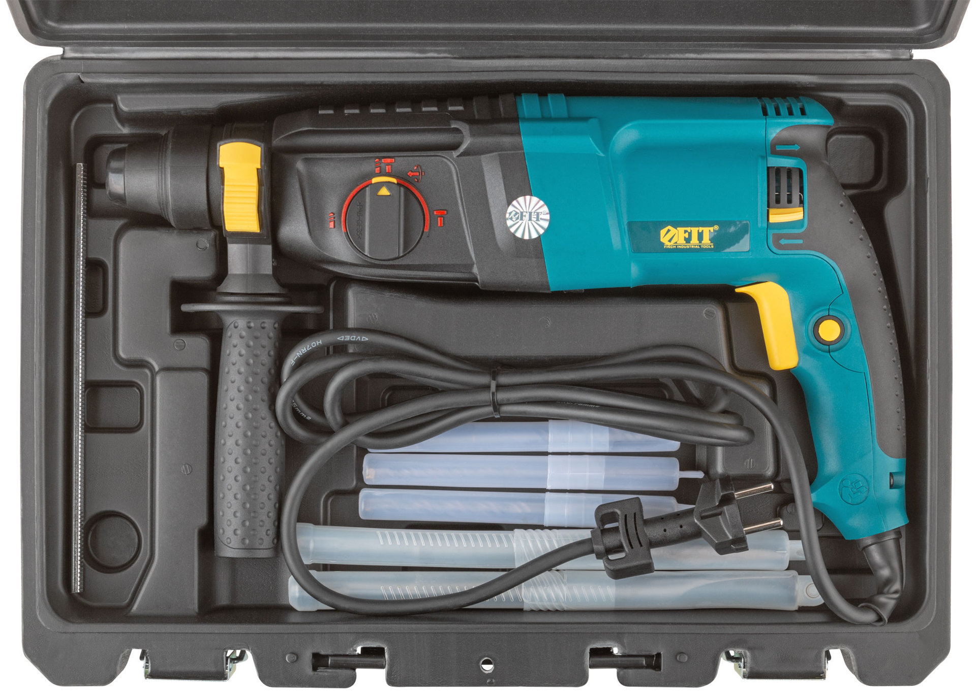 Перфоратор монтажный 800 Вт; 0-900 об/мин; 0-4000 уд/мин; 3,0 Дж; 3 реж.; SDS-PLUS; реверс; 2,8 кг; кейс (80106)