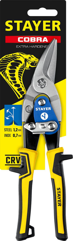 Ножницы по металлу Cobra, 250 мм, левые STAYER 23055-L_z01