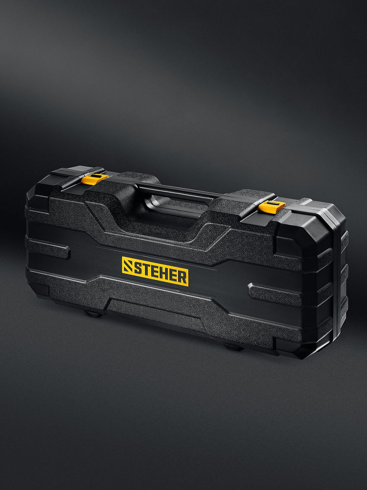 Машина шлифовальная для стен (жираф) бесщеточная d225 мм, 500 Вт, подсветка, кейс STEHER DWB-500