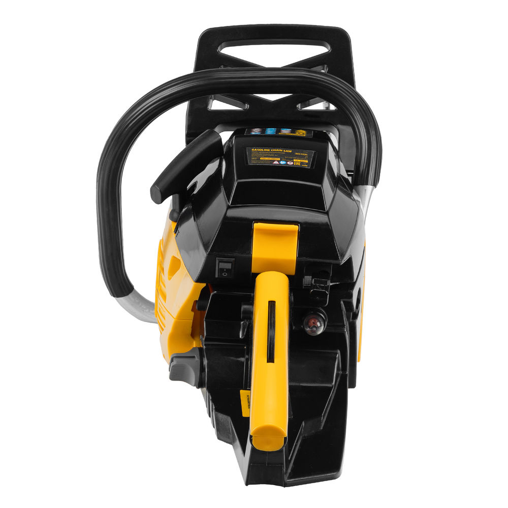 Пила цепная бензиновая DGS-5820, шина 50 см, 58 см3, 4.1 л.с, шаг 0.325, паз 1.5 мм, 76 звеньев Denzel (95235)