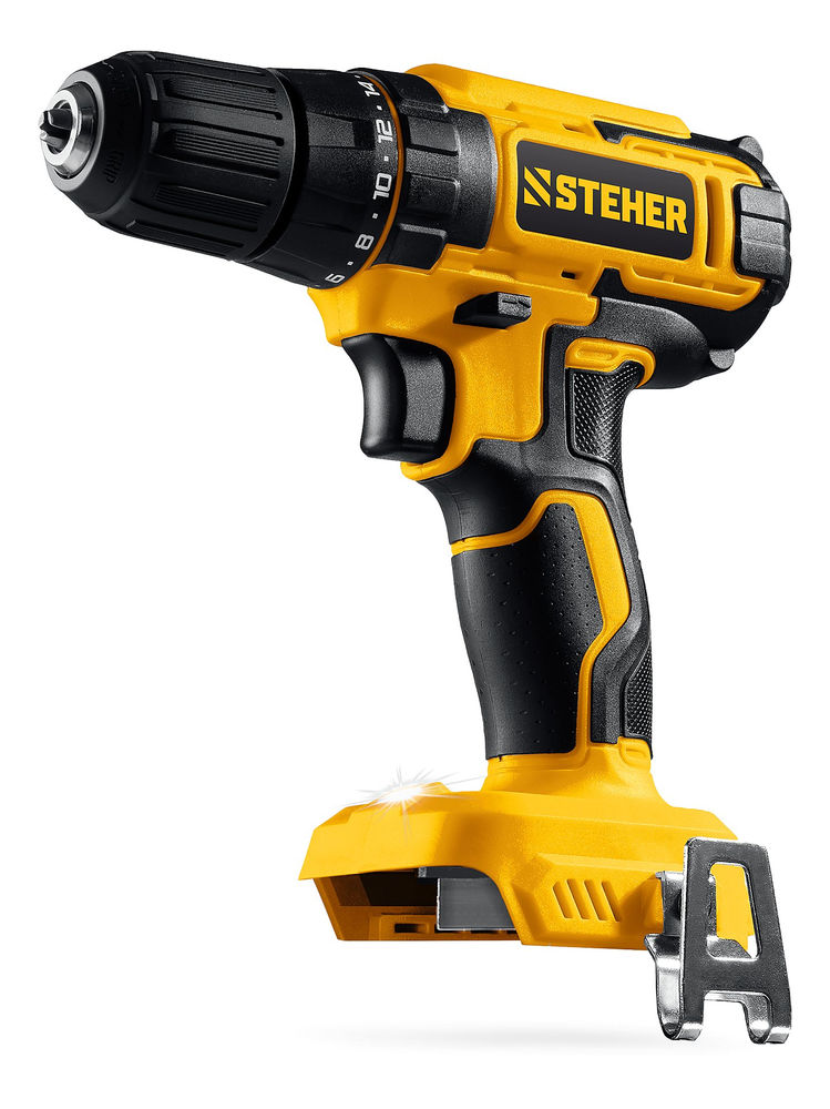 Дрель-шуруповерт 20 В, 40 Н·м, без АКБ (LMS) STEHER CD-40