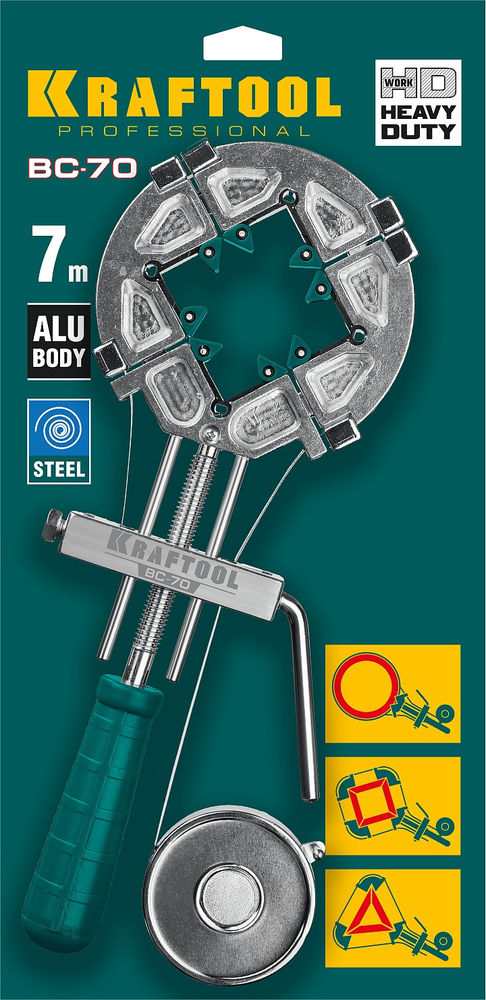 Ременная струбцина ВС-70, 7 м KRAFTOOL 32207-2