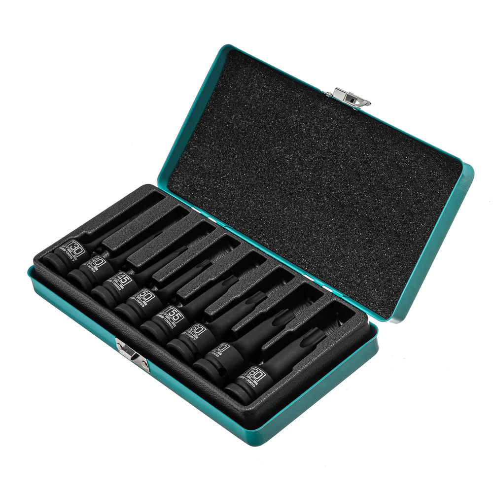 Набор ударных торцевых головок Torx 1/2, в кейсе, 8 шт. Stels