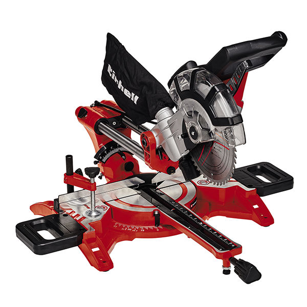 Пила торцовочная Einhell TC-SM 2131/2 Dual,1800вт,210х30мм х48зб,пропил 310х62мм,лазер (4300390)