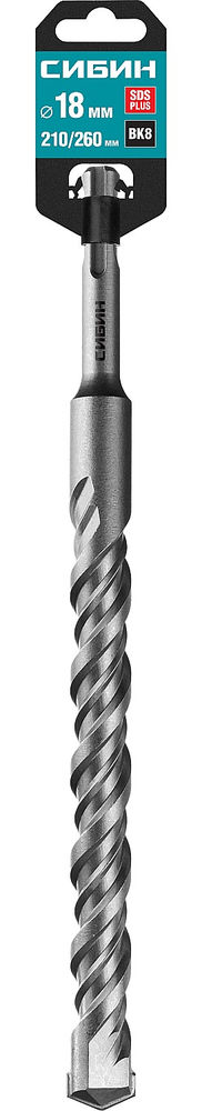 Бур SDS-plus 18 х 260 мм СИБИН 29312-260-18