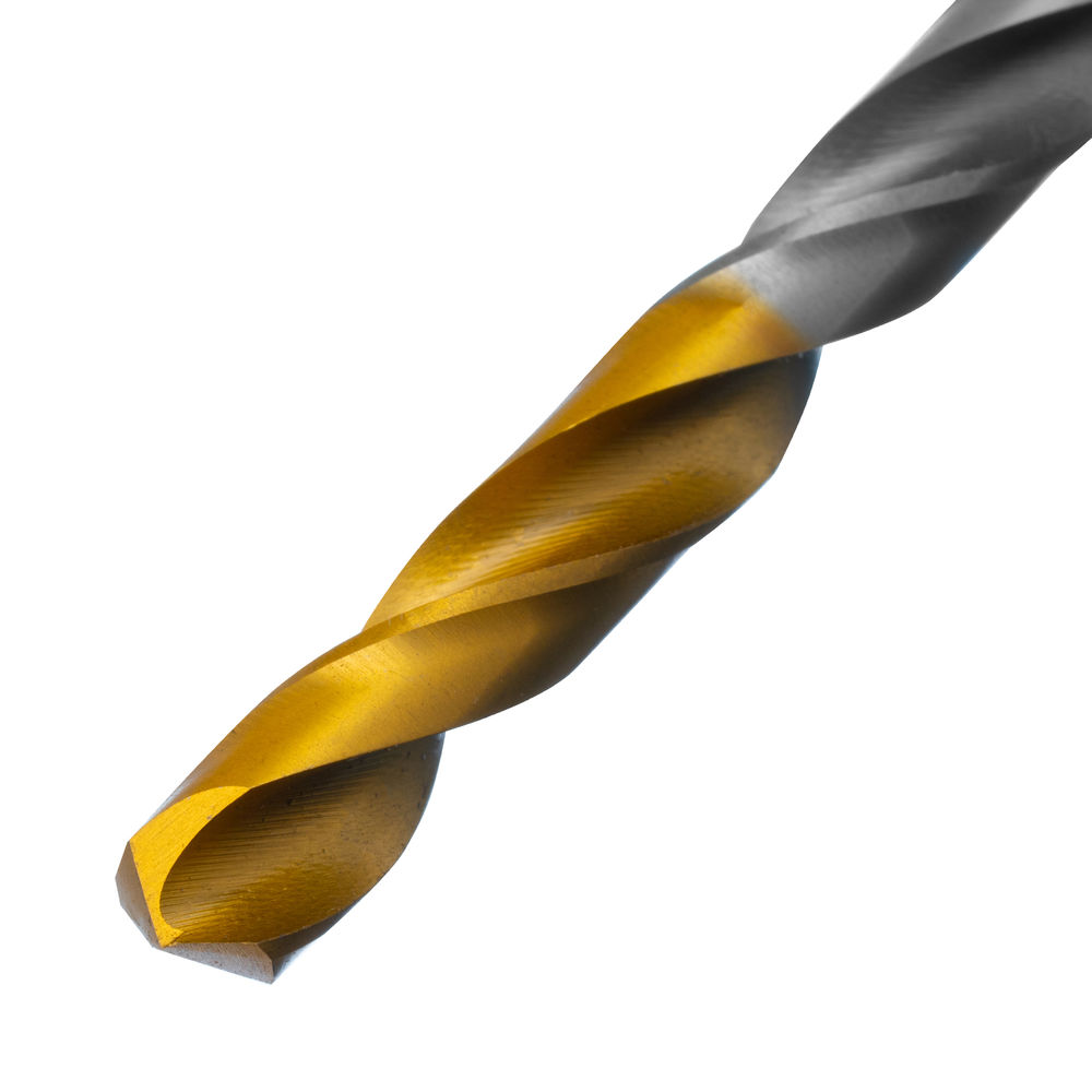 Сверло спиральное по металлу 6,5 x 100 мм, Р6М5, Golden Tip Denzel (718236)