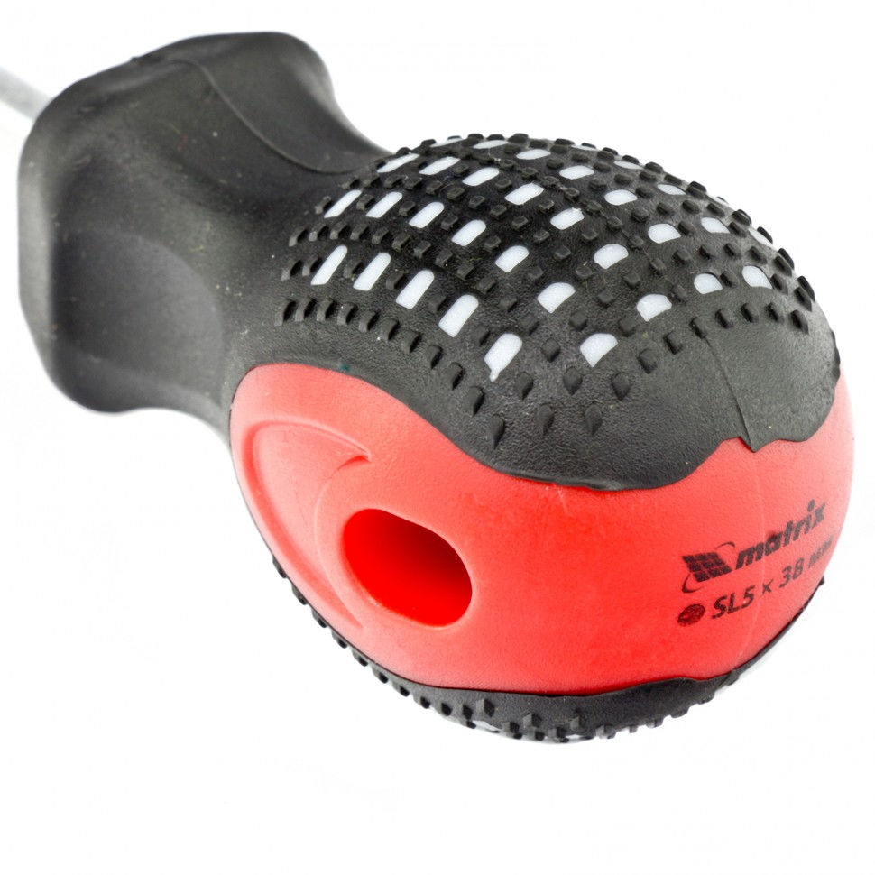 Отвертка Fusion, SL5 х 38 мм, CrV, трехкомпонентная рукоятка Anti slip Matrix