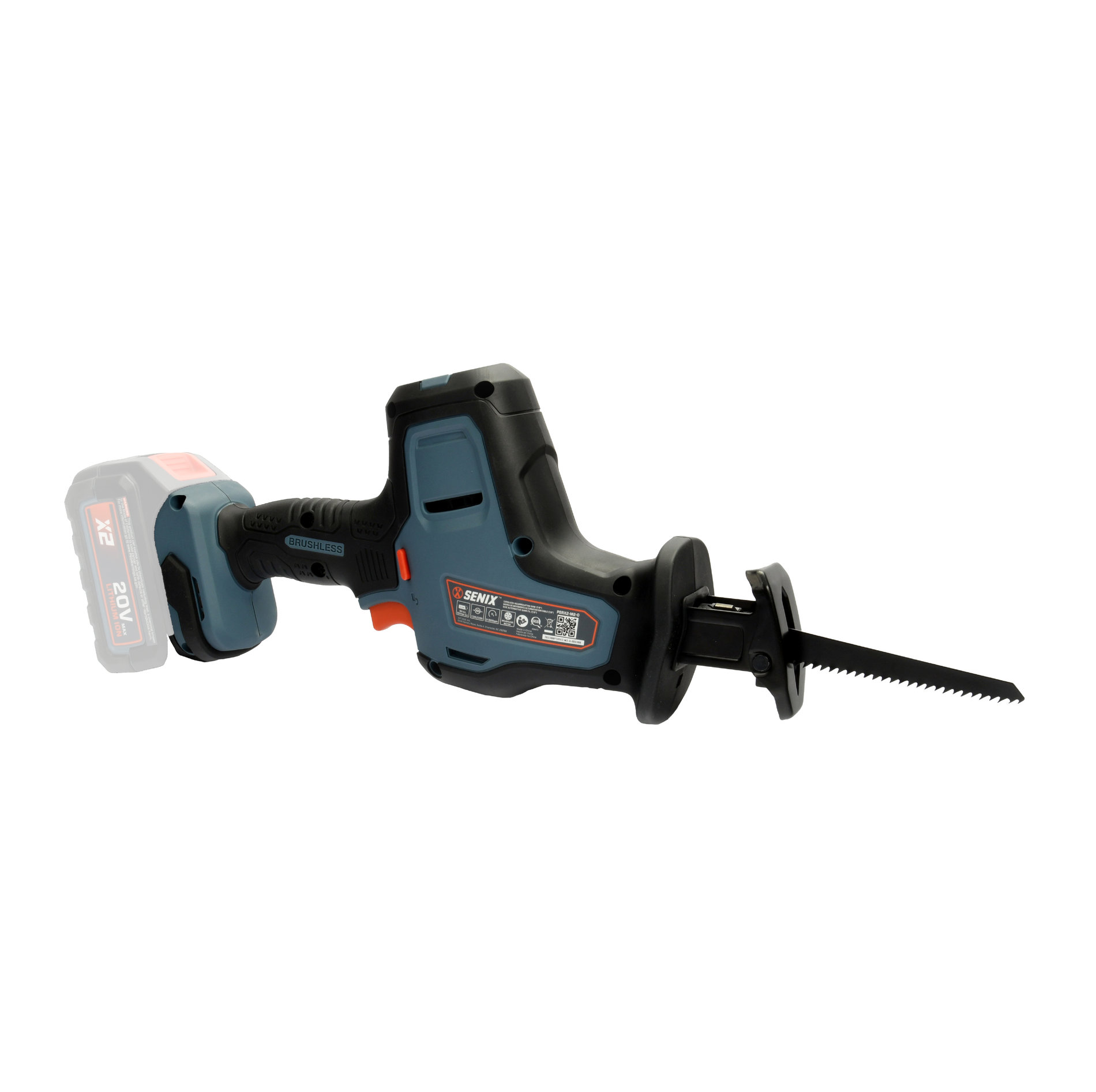 Сабельная пила, 22 мм, бесщ.мотор, без АКБ и ЗУ X2 20В