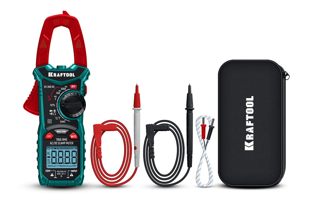 Цифровые токовые клещи KC-300DC KRAFTOOL 59830
