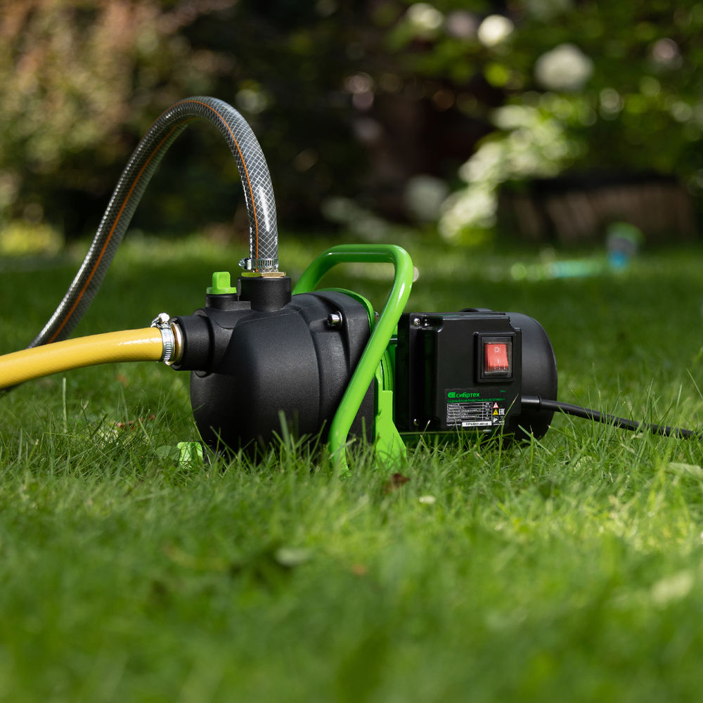 Садовый поверхностный насос СПН850-П, 850 Вт, напор 42 м, 3500 л/ч, пластик Сибртех (97245)