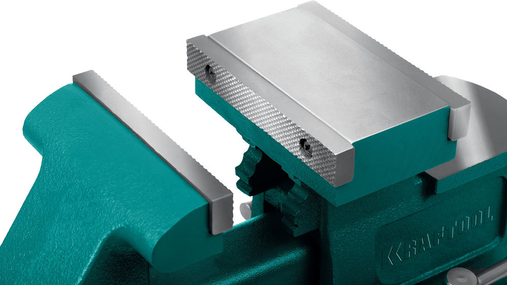 Тиски слесарные 165 мм, расход 324 мм Reversible KRAFTOOL 32705-165