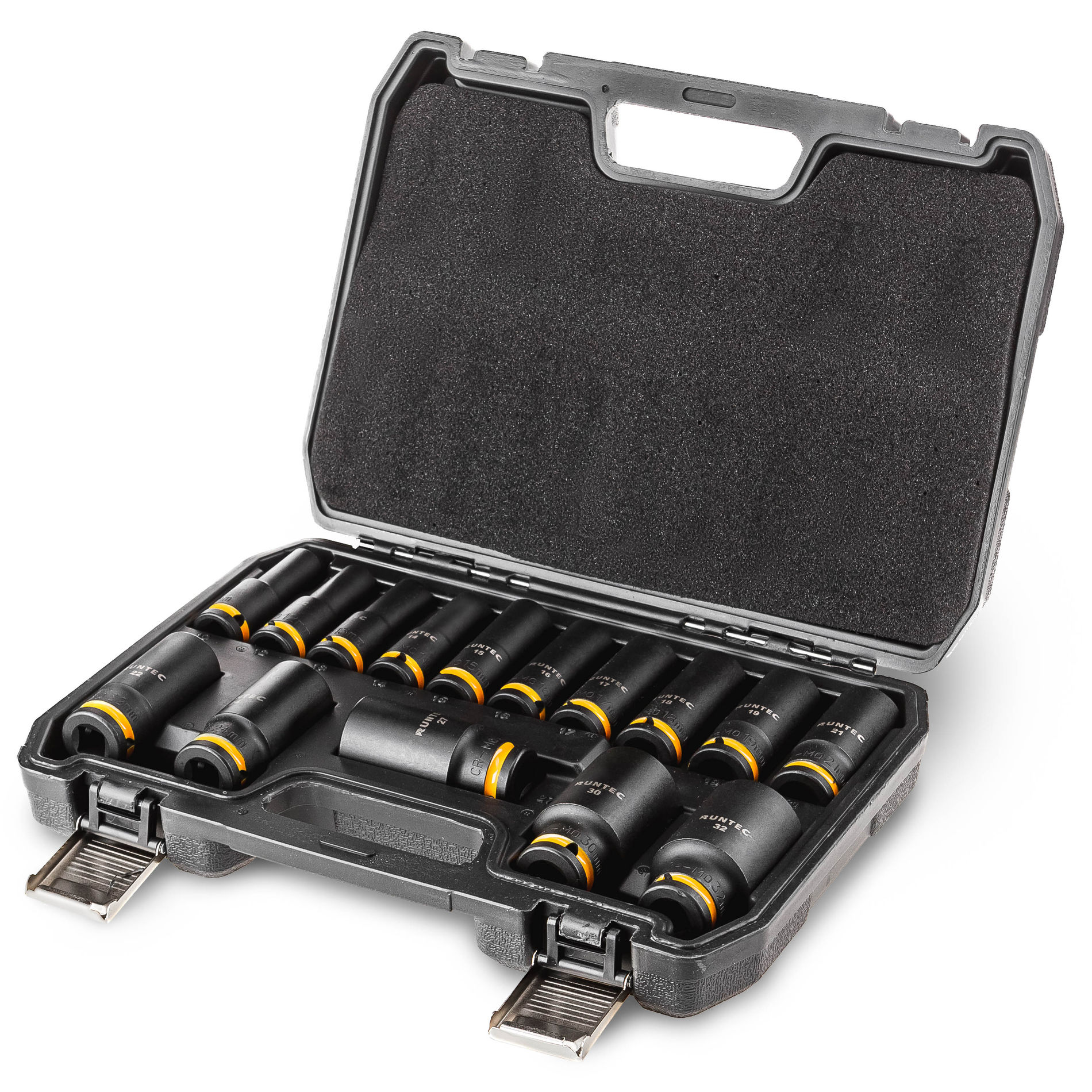 Набор ударных головок глубоких 1/2, 10-32 мм, CrMo, 15 предметов RUNTEC RT-IS1B15L