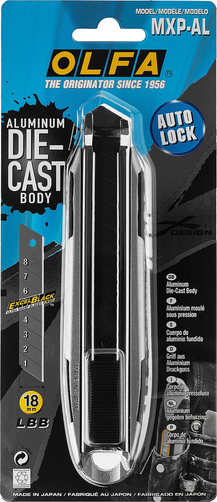 Нож X-design 18 мм OLFA OL-MXP-AL