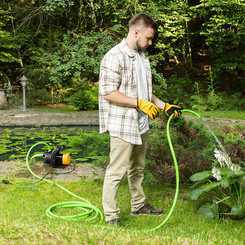 Садовый поверхностный насос GPL600, 600 Вт, 3000 л/ч, подъем 35 м, пластик Denzel (97301)