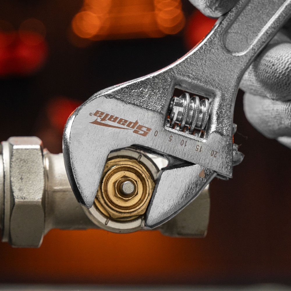 Ключ разводной, 200 мм, хромированный Sparta