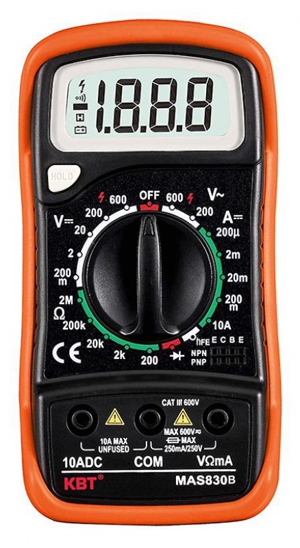 Мультиметр цифровой MAS830B (КВТ) 70473