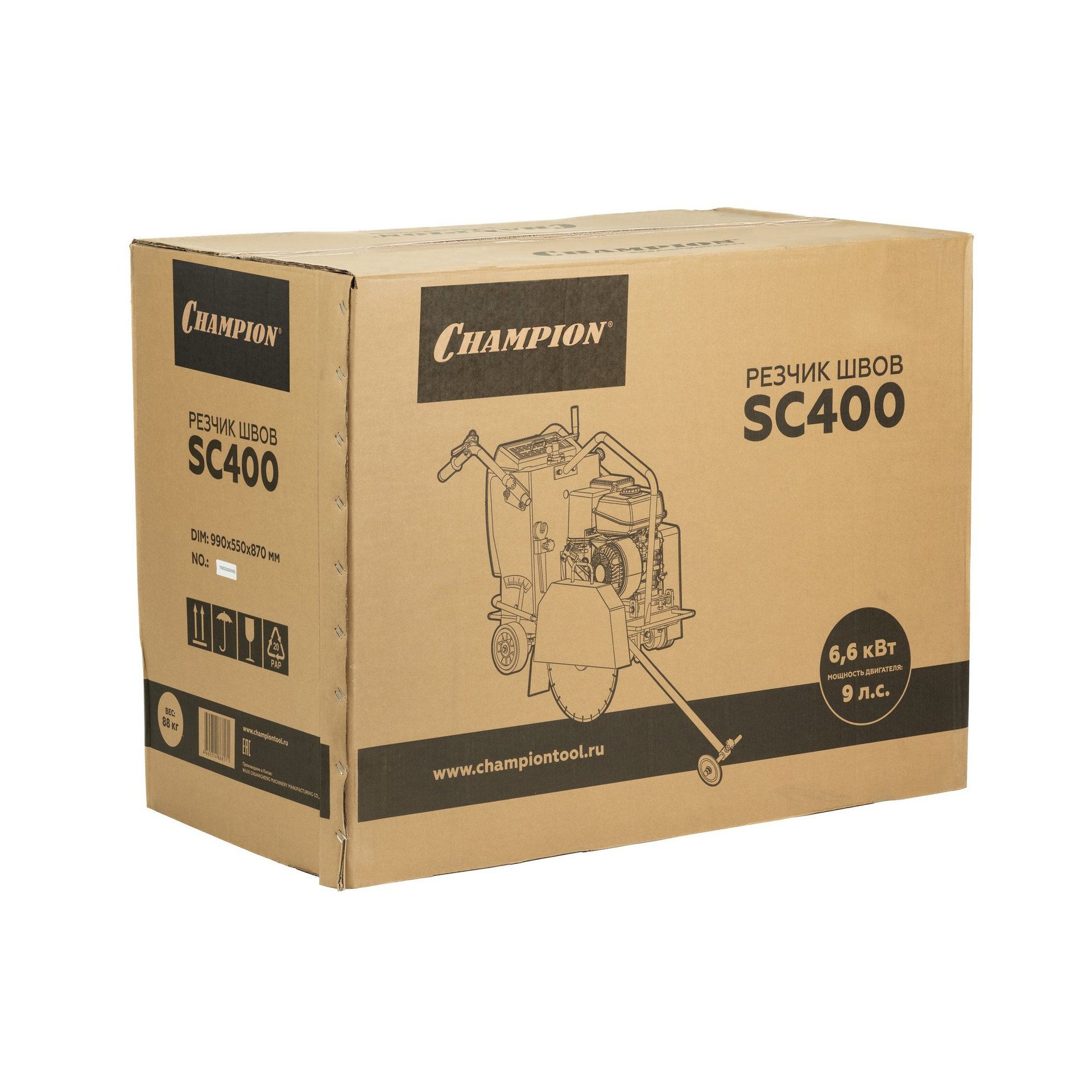 Резчик швов SC400 (PRO 400 мм, 9,0 л.с., 120 мм, 88кг) (SC400)