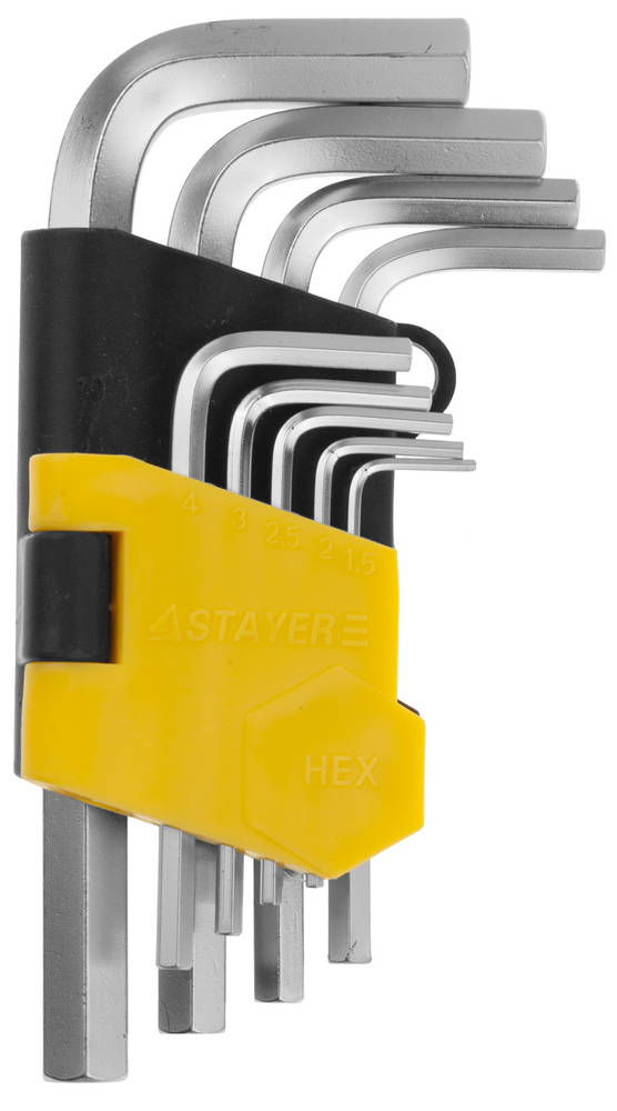 Набор коротких имбусовых ключей 9 шт STAYER 2740-H9
