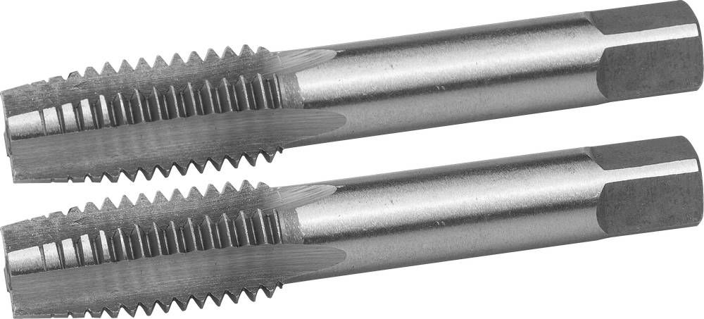 Комплект ручных метчиков сталь 9ХС ЗУБР М12 x 1.5 мм 4-28006-12-1.5-H2