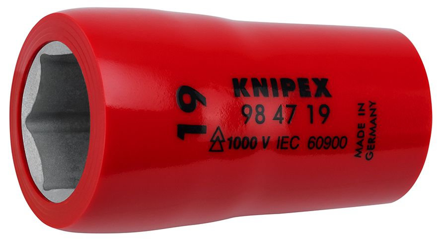 Головка торцевая VDE 1/2 6-гранная, 19 мм, диэлектрическая (KN-984719)
